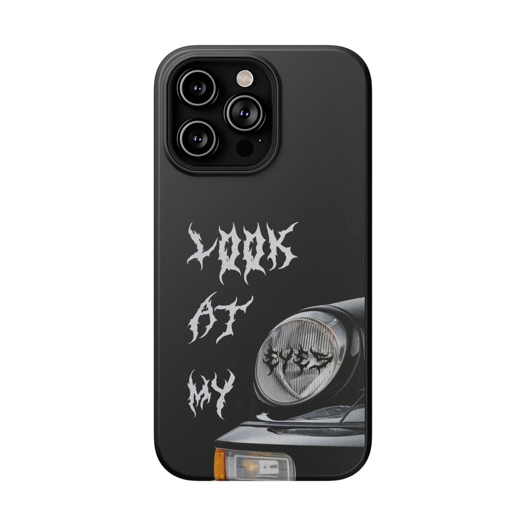 LOOK AT MY EYES Phone Case - 'Lock-in 🔒' Gym Motivation, Rap Vibes, Winter Arc Incoming