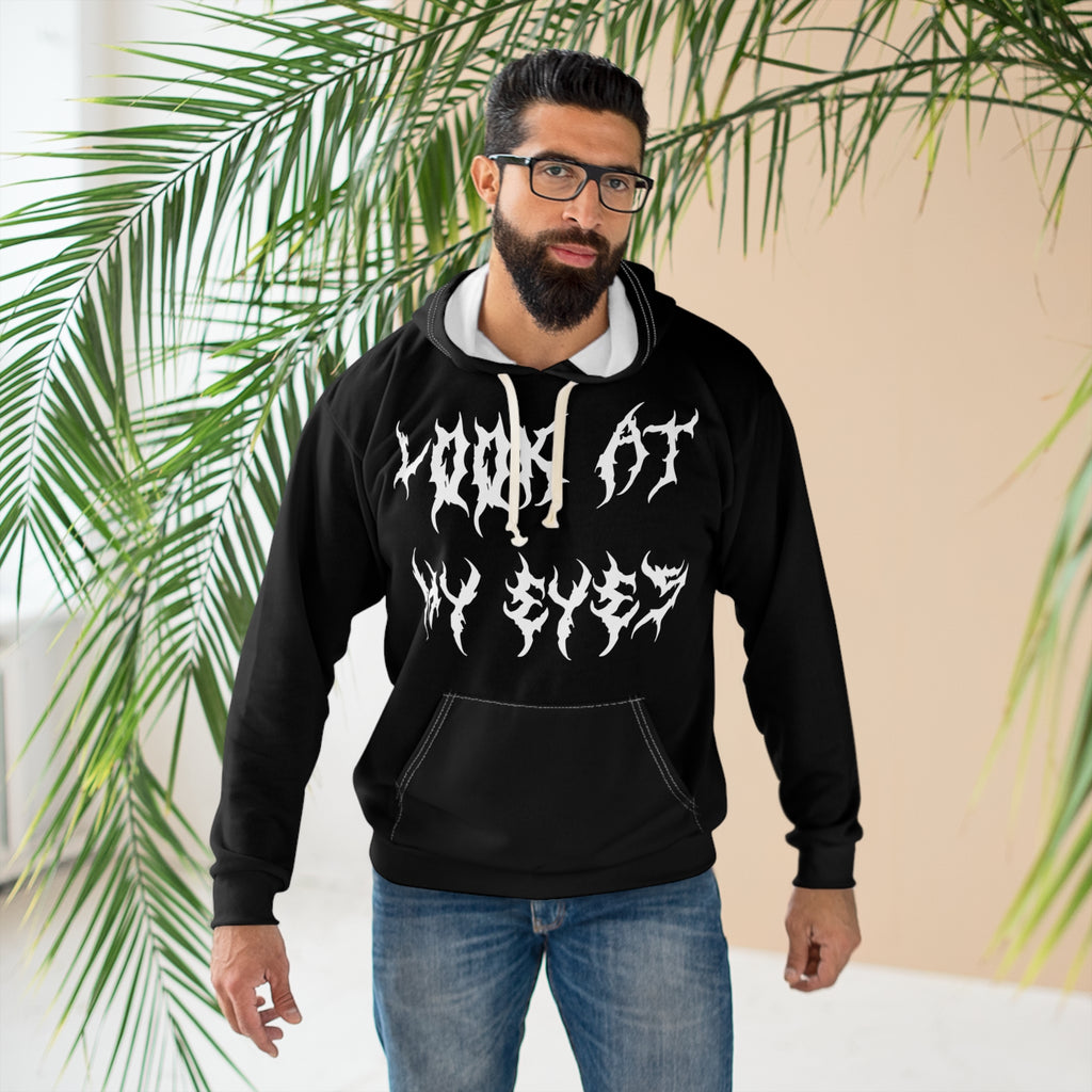 LOOK AT MY EYES UNISEX HOODIE – ‘LOCK-IN 🔒’  GYM MOTIVATION, RAP VIBES, WINTER ARC INCOMING