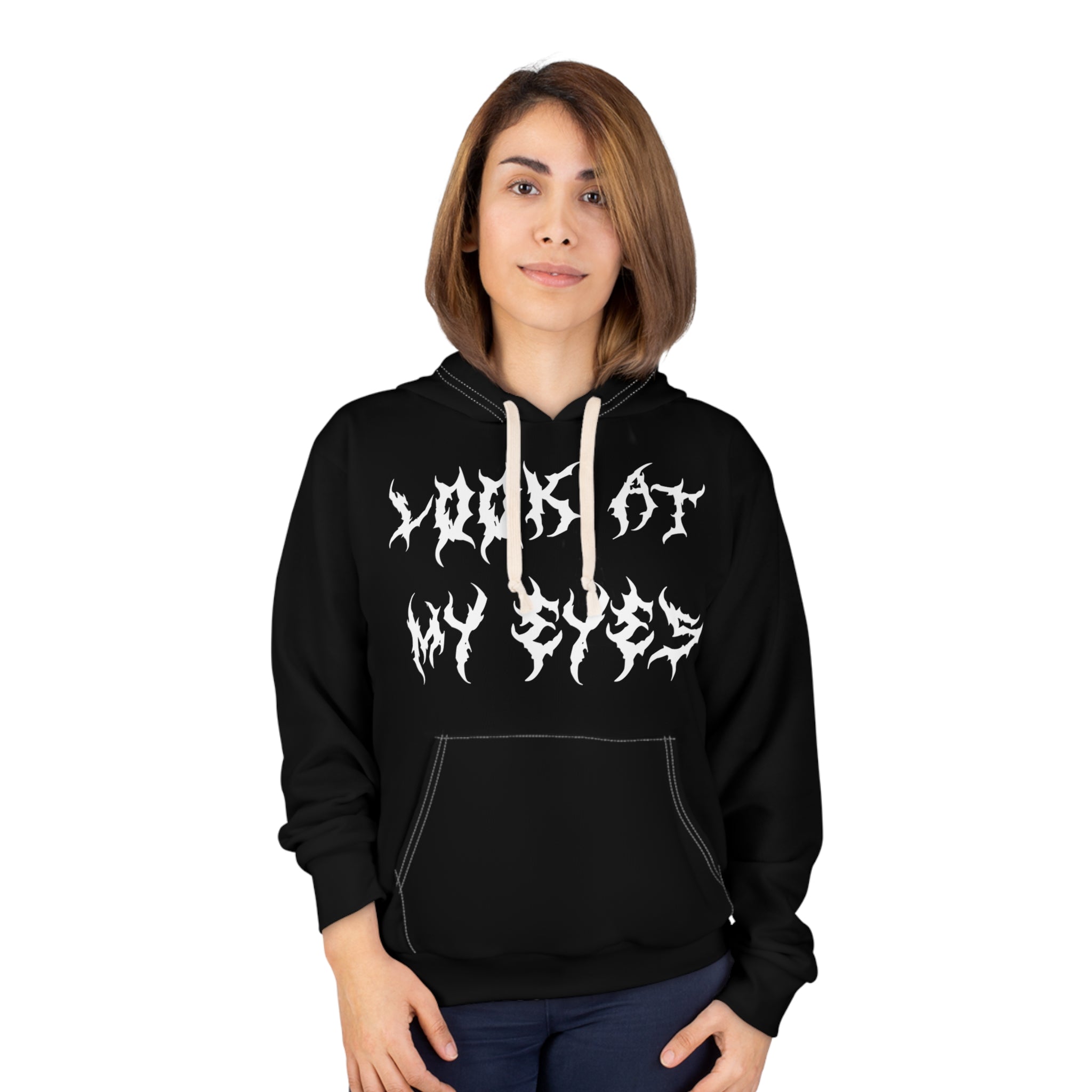 LOOK AT MY EYES UNISEX HOODIE – ‘LOCK-IN 🔒’  GYM MOTIVATION, RAP VIBES, WINTER ARC INCOMING