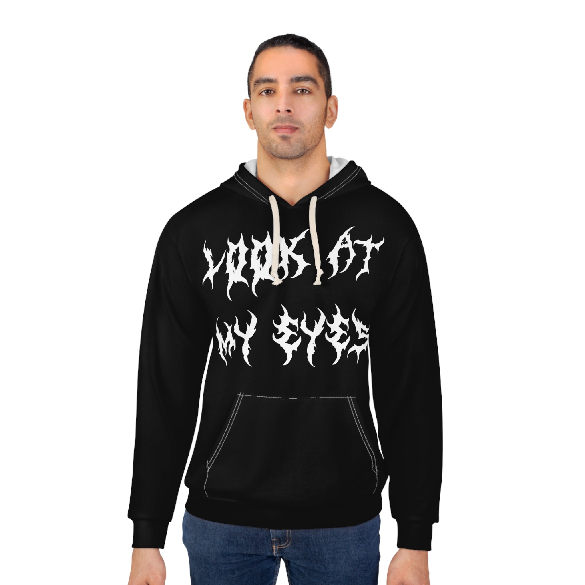 LOOK AT MY EYES UNISEX HOODIE – ‘LOCK-IN 🔒’  GYM MOTIVATION, RAP VIBES, WINTER ARC INCOMING