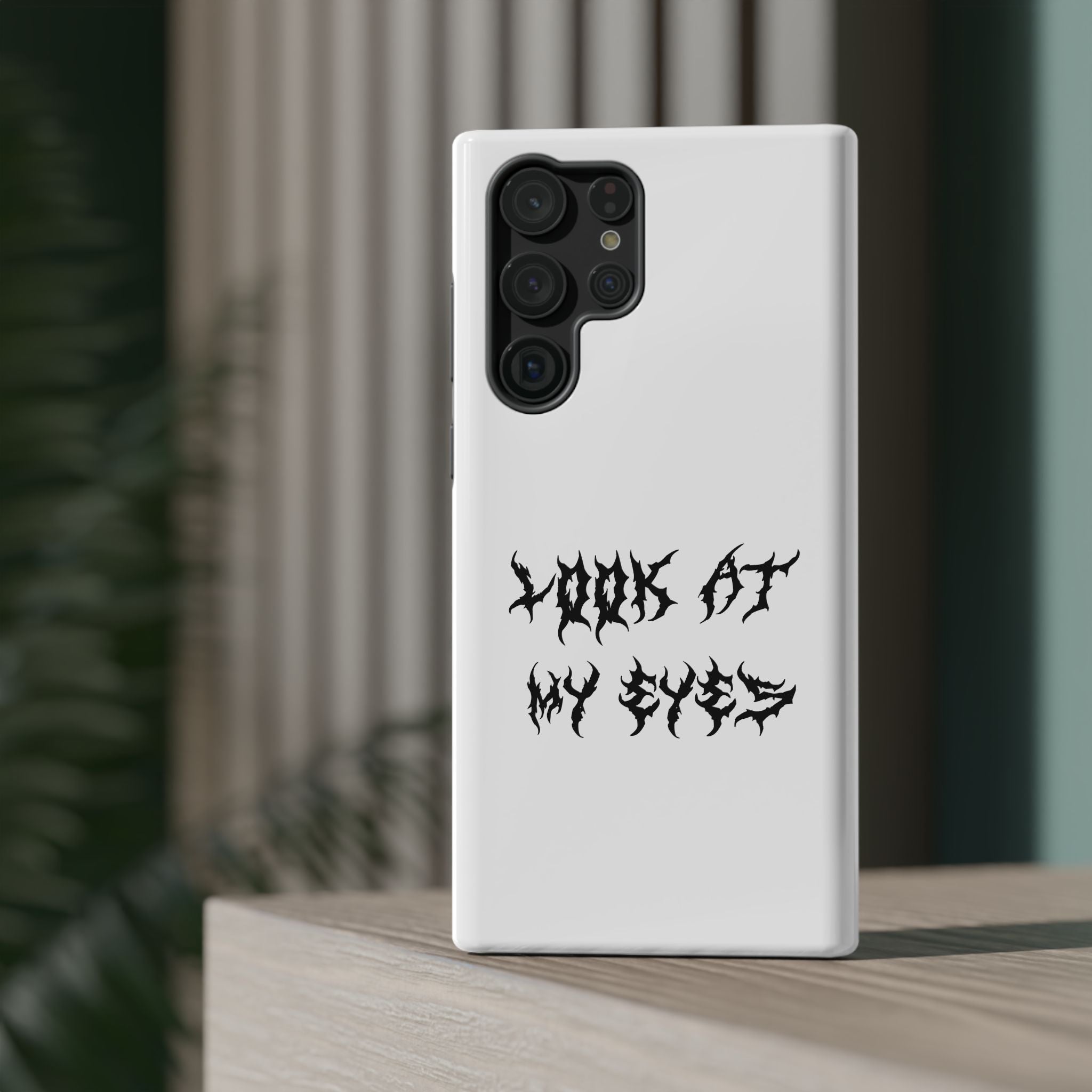Copy of LOOK AT MY EYES Phone Case - 'Lock-in 🔒' Gym Motivation, Rap Vibes, Winter Arc Incoming