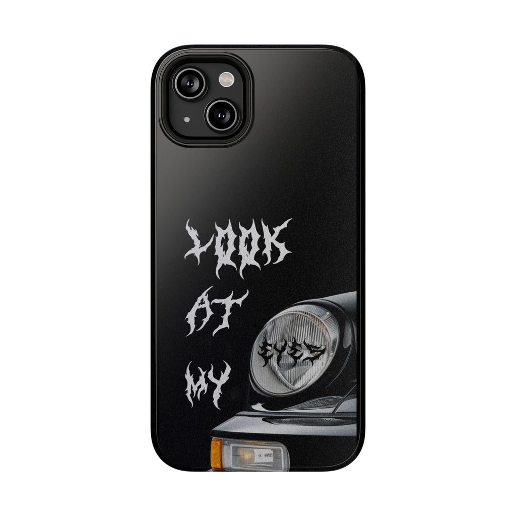 LOOK AT MY EYES Phone Case - 'Lock-in 🔒' Gym Motivation, Rap Vibes, Winter Arc Incoming