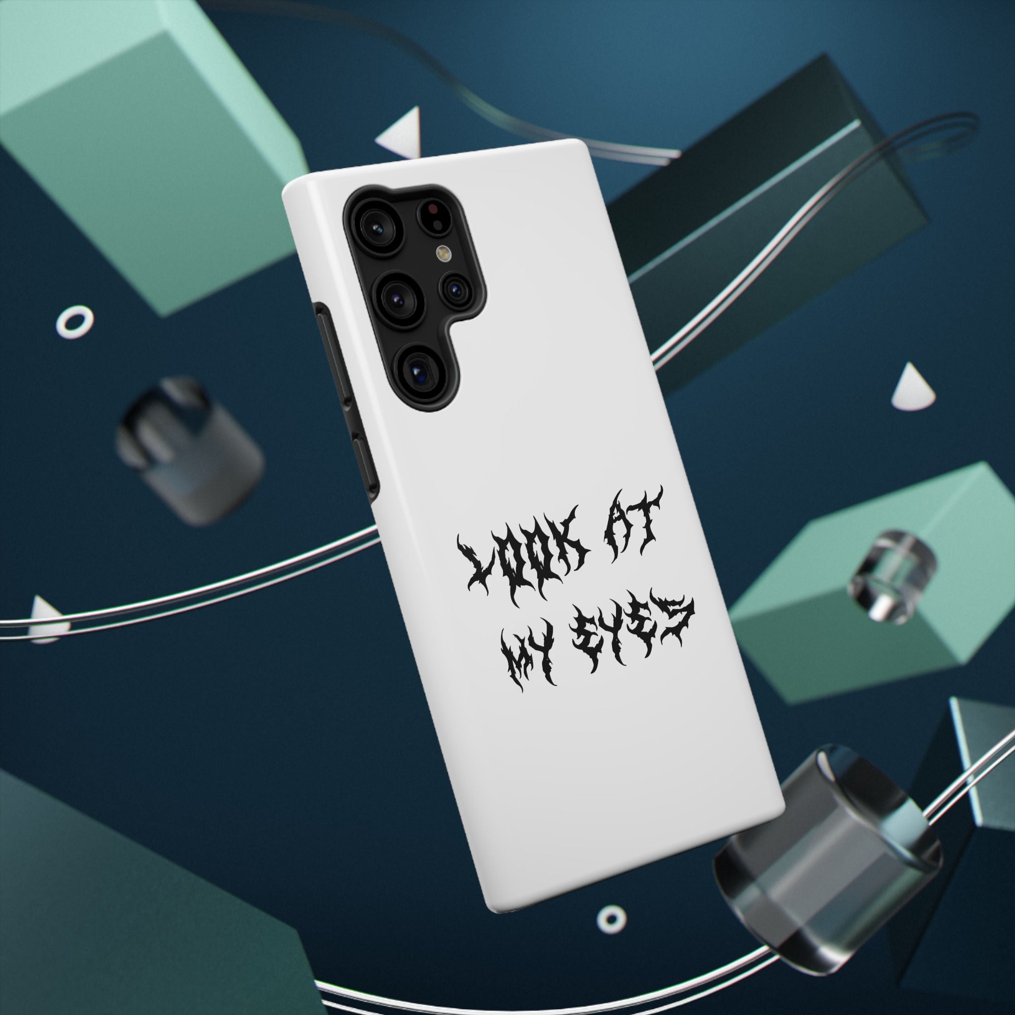 Copy of LOOK AT MY EYES Phone Case - 'Lock-in 🔒' Gym Motivation, Rap Vibes, Winter Arc Incoming