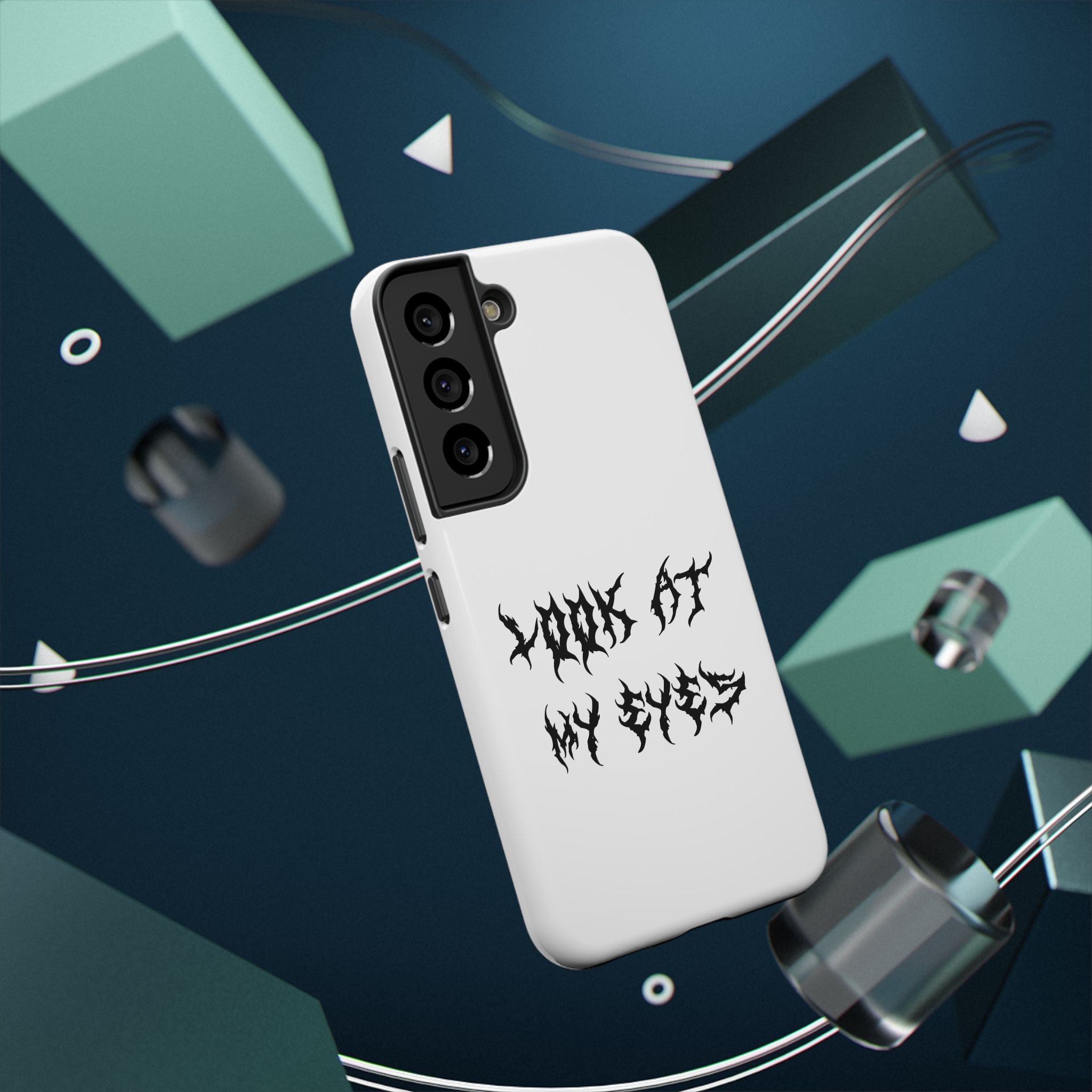 Copy of LOOK AT MY EYES Phone Case - 'Lock-in 🔒' Gym Motivation, Rap Vibes, Winter Arc Incoming