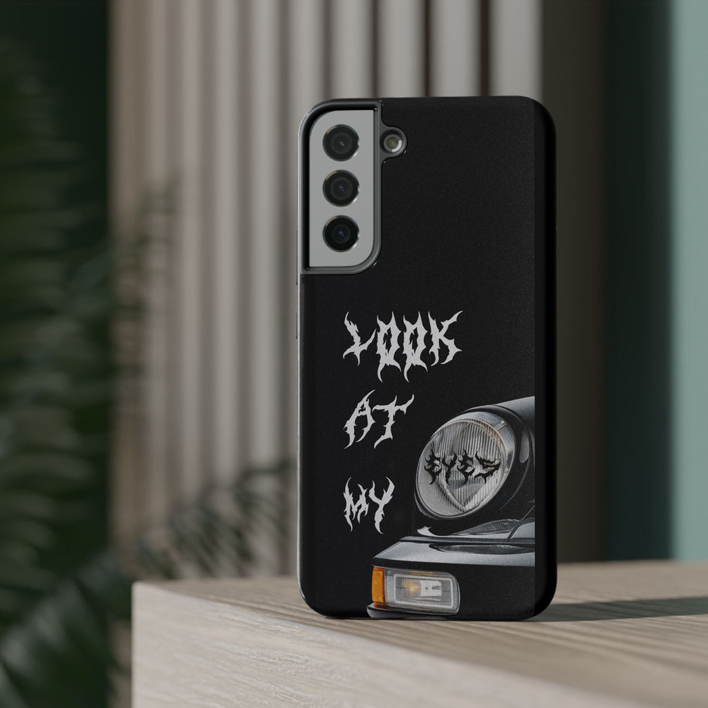 LOOK AT MY EYES Phone Case - 'Lock-in 🔒' Gym Motivation, Rap Vibes, Winter Arc Incoming